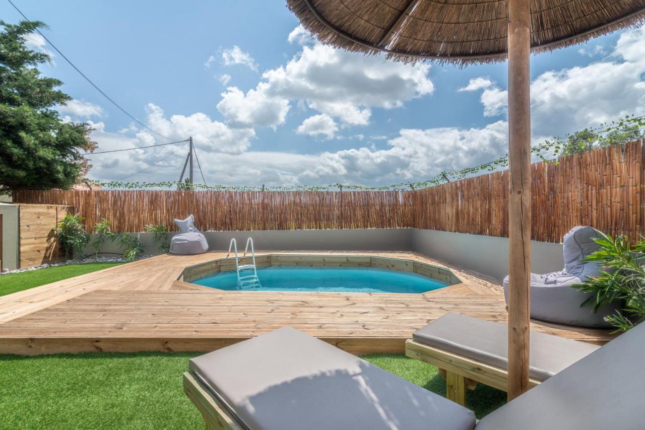 Modern House With Pool Near Beach Gazi Eksteriør bilde