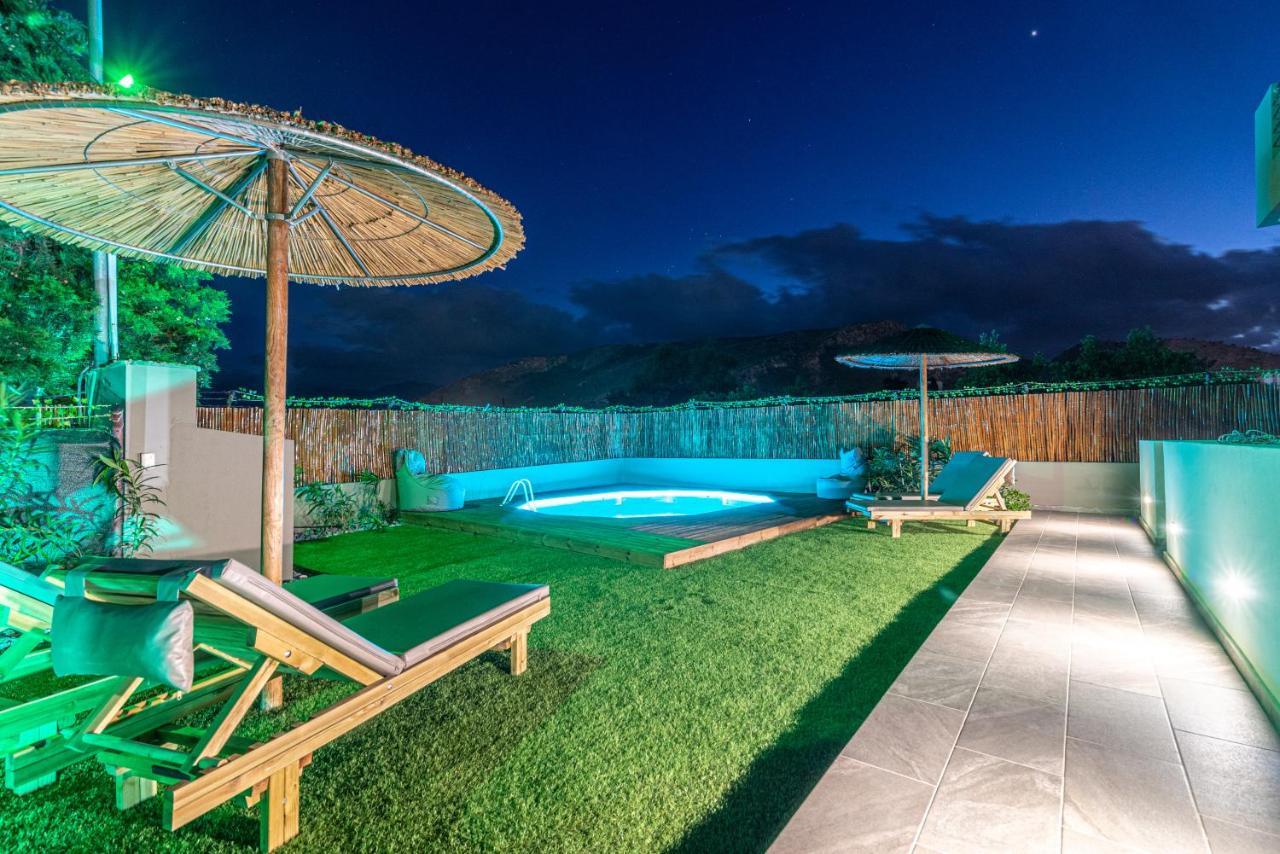 Modern House With Pool Near Beach Gazi Eksteriør bilde